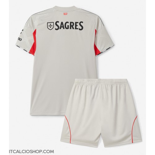 Benfica Seconda Maglia Bambino 2025-26 Manica Corta (+ Pantaloni corti)